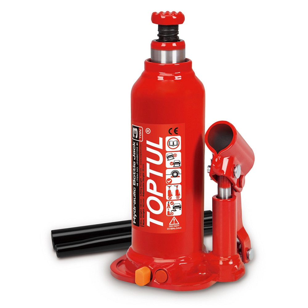 Домкрат пляшковий гідравлічний 3т 188-363 мм TOPTUL JHAB0103 Одеса - фото 1