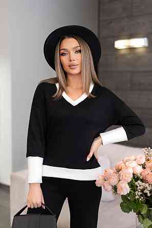 Прогуляковий жіночий костюм із ангори "Season"| Батал Чорний, 50-52 Київ