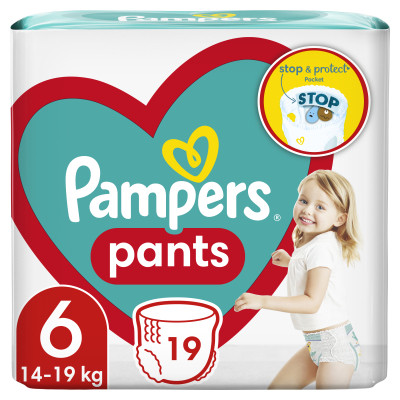 Підгузки Pampers трусики Pants Giant Розмір 6 (14-19 кг) 19 шт (8006540067802) Вінниця - фото 1