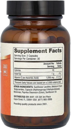 Липосомальный витамин С 1000мг Dr. Mercola Liposomal Vitamin C 180 капc Киев