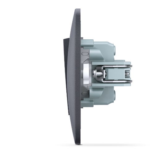 BINERA чорний графіт Вимикач внутрішній 1кл Videx Житомир - фото 4