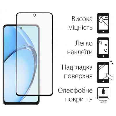 Стекло защитное Dengos Full Glue OPPO A60 (black) (TGFG-364) Винница