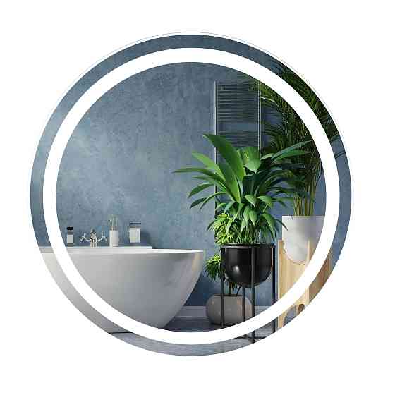 Дзеркало UNIO MRR-09 RND-S 700 x 700 mm LED FL з сенсором Тернопіль
