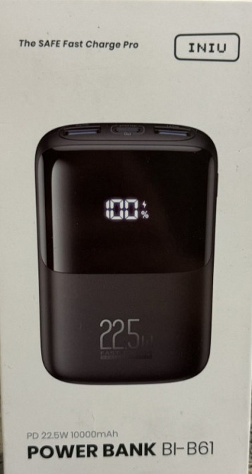 Павербанк PowerBank lNIU Bi-B61 22.5W 10000mAh. Black Київ - фото 2