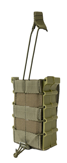 Подсумок на 2 магазина (рожка) АК двойной , олива, открытый с пластиковой перегородкой Олива Одесса - изображение 1