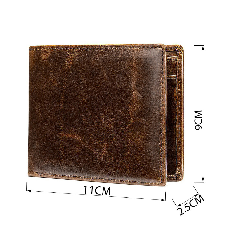 Портмоне шкіряне компактне 20240 Vintage Коричневе Київ - фото 3