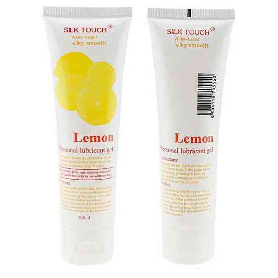 Лубрикант на водній основі "Silk Touch Lemon" 100 мл - Лимон - Інтимна змазка Вінниця