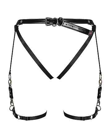 Гартери Obsessive A762 HARNESS Black XL/XXL Sex Aura Київ