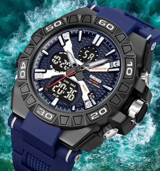 Часы мужские наручные спортивные Skmei 2220 (Синий) Винница - изображение 8