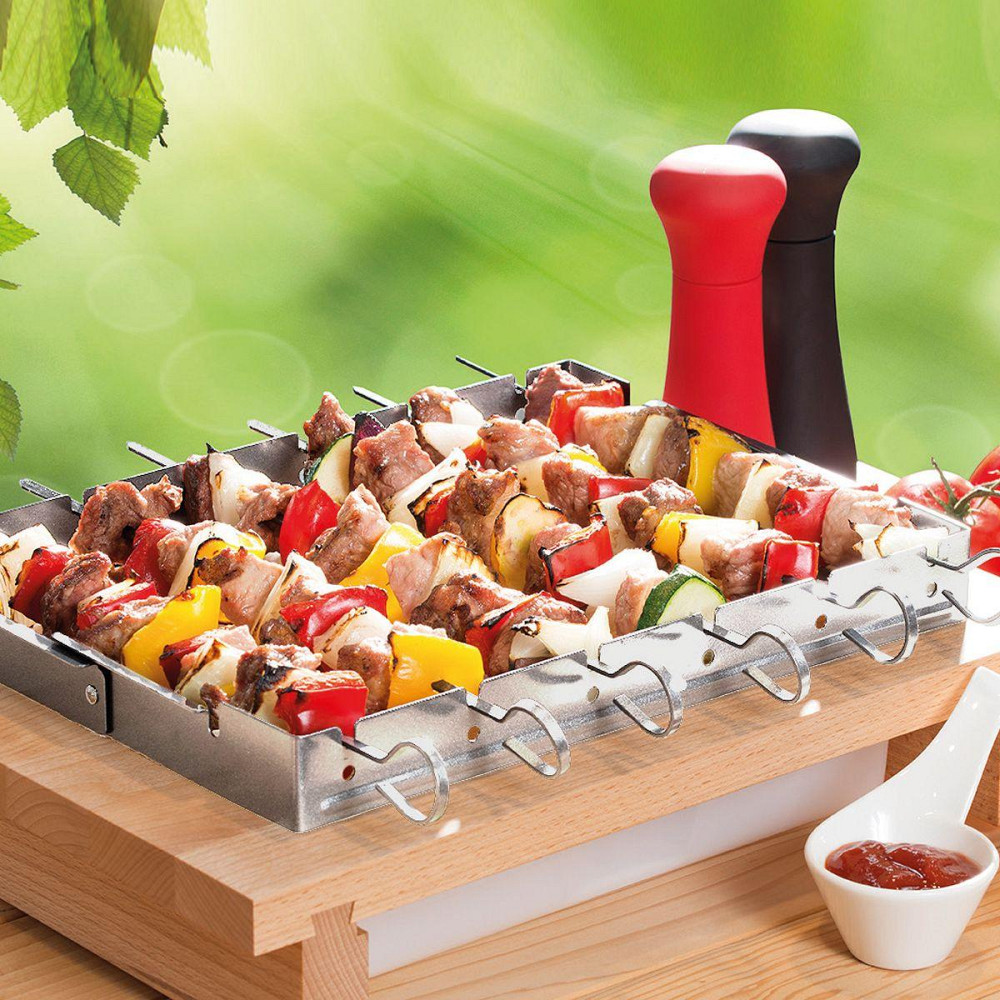 Набор шампуров с подставкой SANTOS, 6 шт, складная подставка, нержавеющая сталь 890109 Код: 011038 Ровно - изображение 6