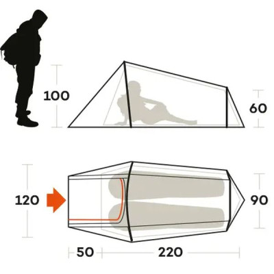 Палатка Ferrino Sling 2 Sand (99108NSS) (929757) Винница - изображение 3