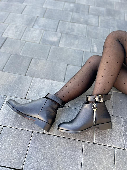 Черевики жіночі BOGATKO чорні натуральна шкіра висота 14 см (3767) 38р.39р. Коломыя - изображение 10