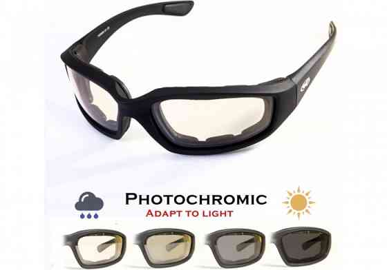 Окуляри фотохромні (захисні) Global Vision KickBack Photochromic (clear) Anti-Fog, фотохромні прозорі Запоріжжя