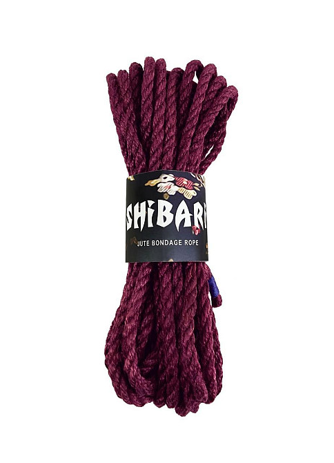 Джутовая веревка для Шибари Feral Feelings Shibari Rope, 8 м фиолетовая Sex Aura Киев - изображение 1
