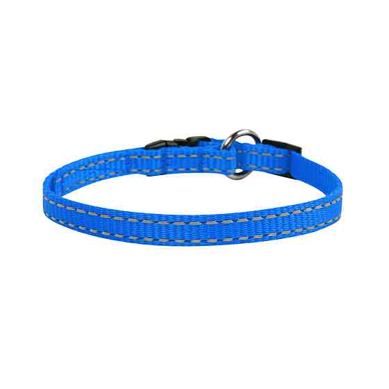 Нашийник "Dog Extreme" з нейлону регульований (ширина 10мм, довжина 20-30см) блакитний Київ