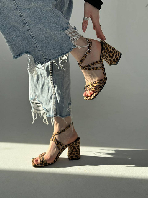 Roberto Netti Стильні босоніжки жіночі леопардові літні шкіряні Roberto netti 2754/8/1 з квадра Коломия - фото 3