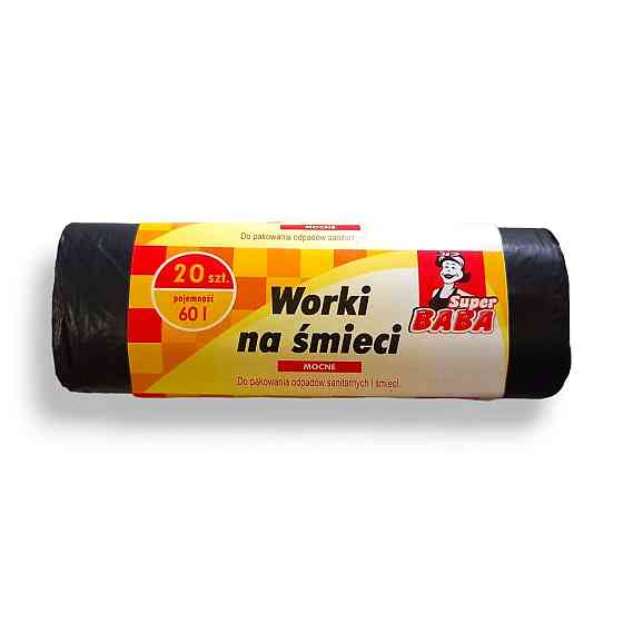 Пакети для сміття 60літрів 10 шт. Супербаба Харків