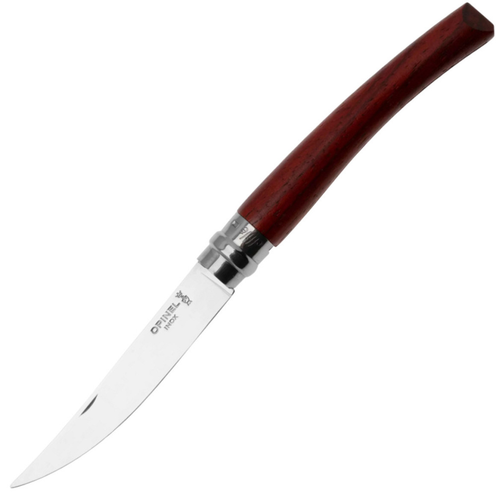 Кухонний ніж філейний складаний Opinel No.10 «Slim Padauk» (002555) Нержавіюча сталь Нововолинськ - фото 2