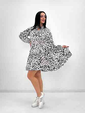 Легка жіноча сукня оверсайз "Lichi" оптом | Норма | Розпродаж моделі Білий, 46-48 Київ