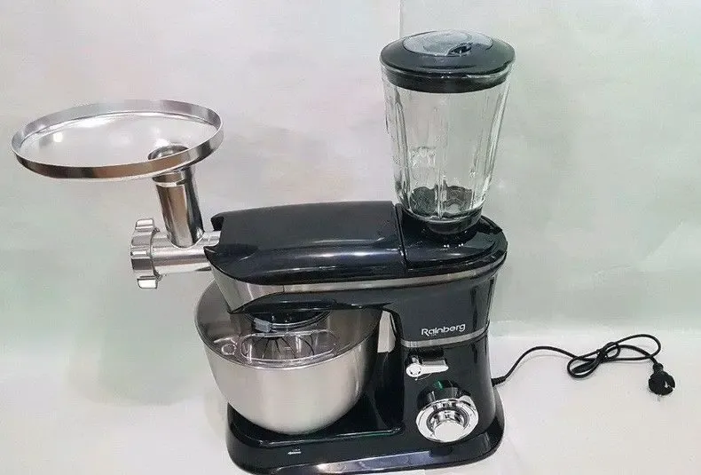 Кухонный комбайн 3 в 1 Rainberg RB-8080 Тестомес / Мясорубка / Блендер/ Планетарный миксер 4200В Коломия - фото 6