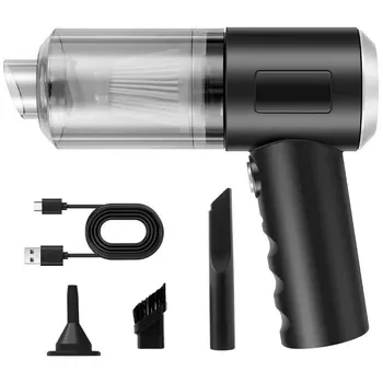 Автомобільний пилосос TS-5538 120 Вт, компактний, зі знімним контейнером та насадками для прибирання салону Одеса