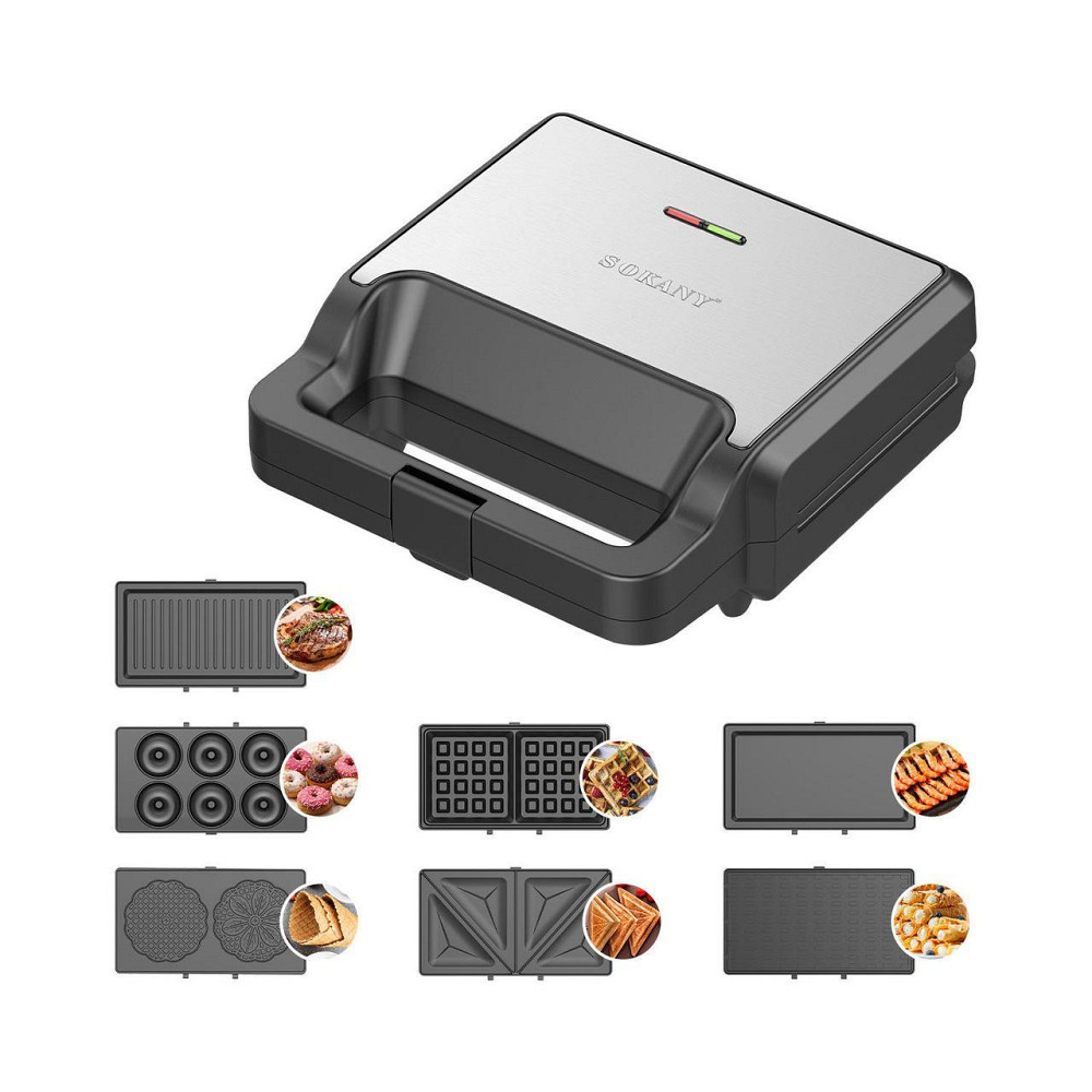 Мультипекар 7 в 1 Sokany антипригарне покриття 800 Вт SK-08137 Київ - фото 1