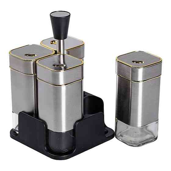 Набір контейнерів для спецій 4 шт на підставці Київ