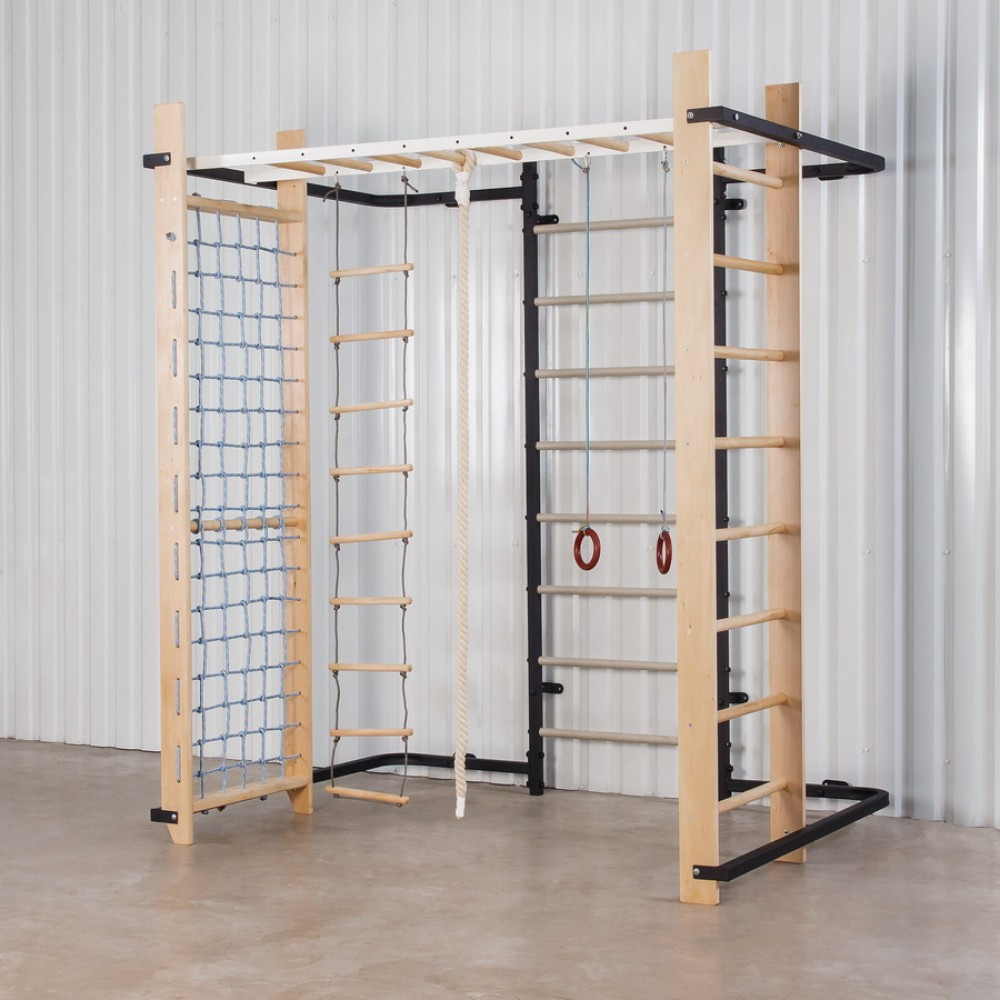 Шведская стенка спортивный комплекс Olimp Black для детей и взрослых усиленная металлическая для всей семьи Каменское - изображение 5