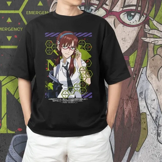 Футболка для підлітка хлопчика з принтом Evangalion Мари Макинами 2 Розмір 160 Anime10661 Дніпро - фото 3