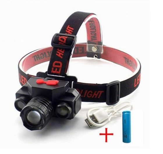 Налобный фонарь X-Balog BL-1805 COB XPE 18650 usb charge  8016 Одесса