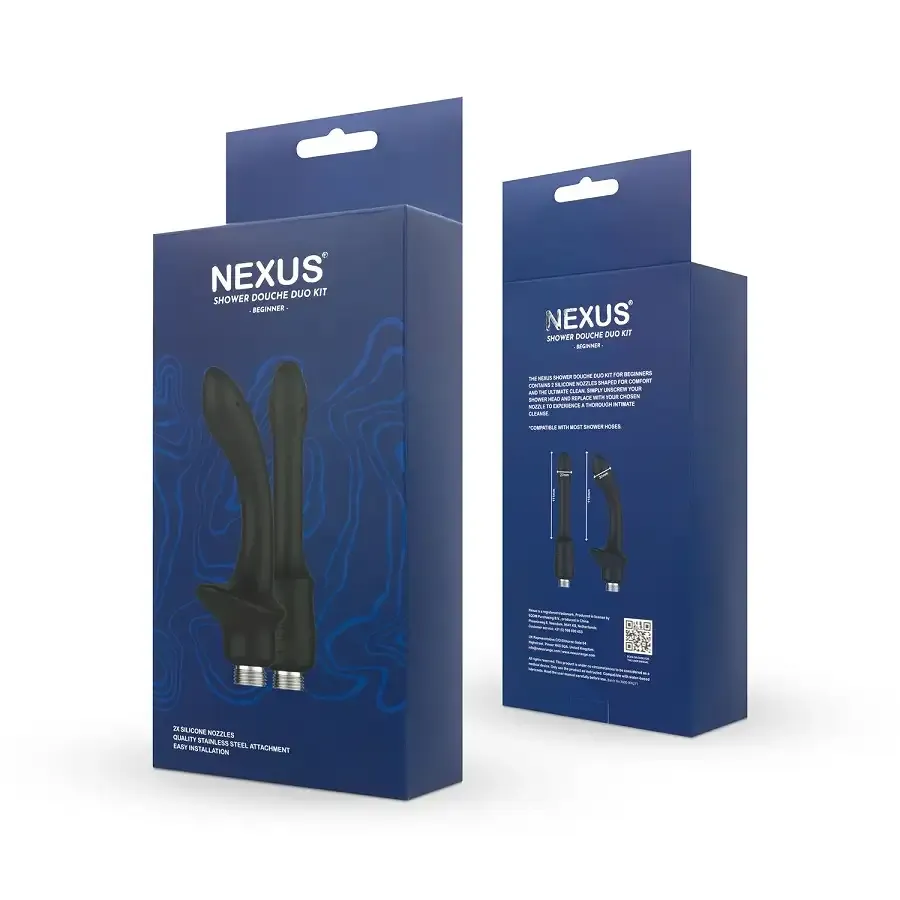 Набір насадок для анального душу Nexus BEGINNER Shower Douche Duo Kit - Black Львів - фото 9