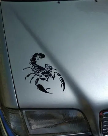 Наклейка на авто Скорпион Чёрная 2 шт. Київ