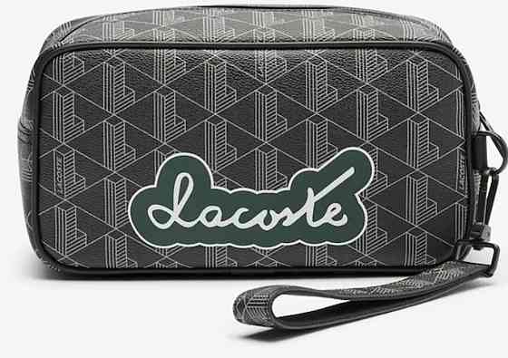 Чоловіча барсетка, косметичка, органайзер Lacoste (46688) чорна Київ