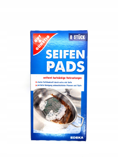 Стальные губки для кастрюль SeifenPads GG 8 шт Львов - изображение 1