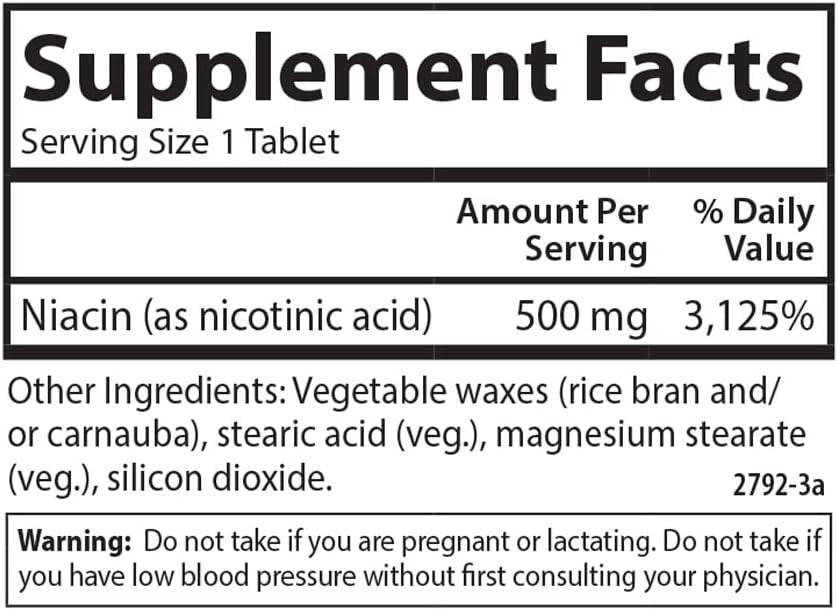 Витамин В3 Carlson Niacin-Time 500 мг 50 вегетарианских таблеток Луцк - изображение 2