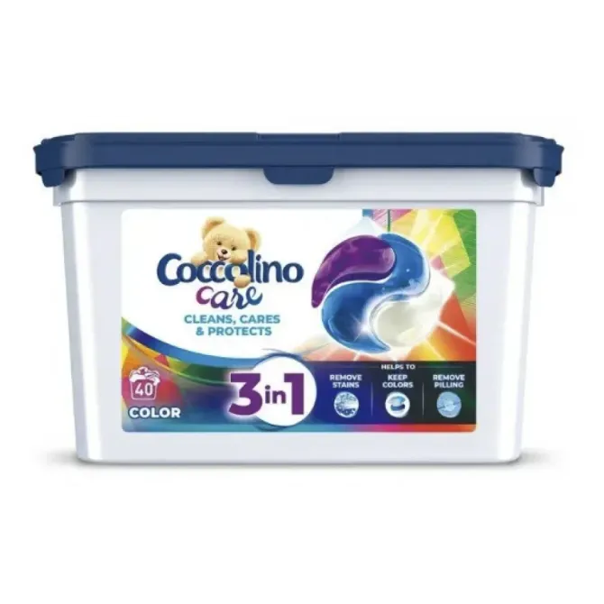 Капсулы для стирки цветного белья Coccolino Care 3 в 1 Color 40 капс Львов - изображение 1