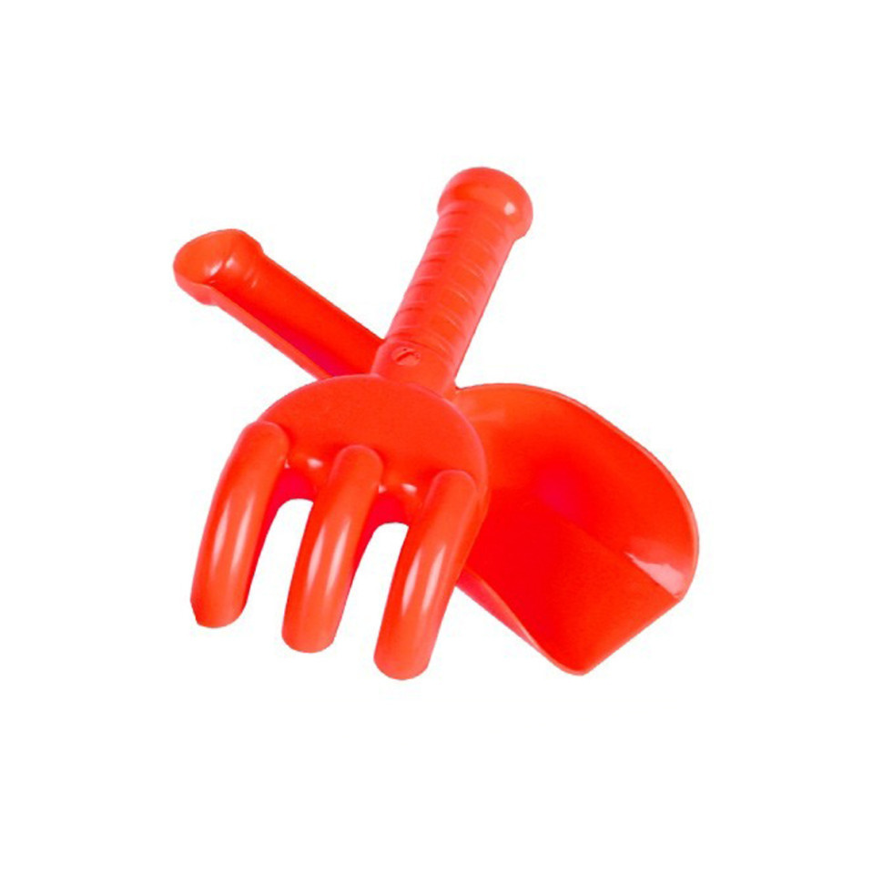 Дитячий іграшковий набір "Лопатка+грабельки" 2865TXK Червоний Вінниця - фото 1