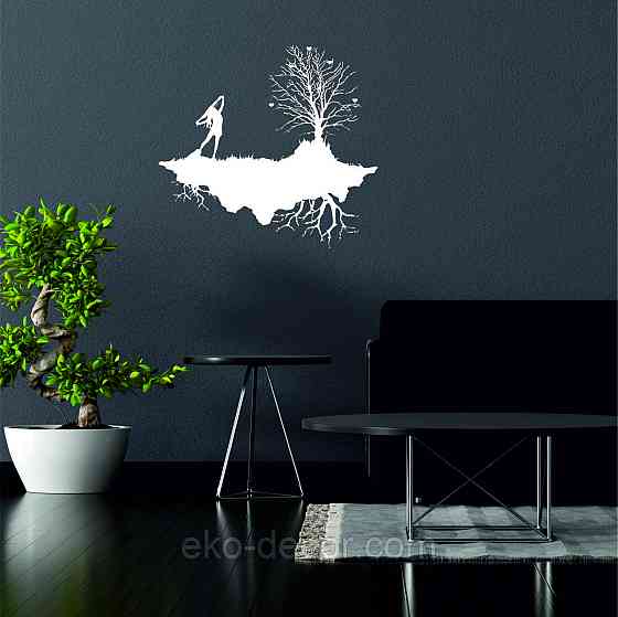 Декоративное настенное Панно «Дерево», Декор на стену 50*46 см, Белый Киев