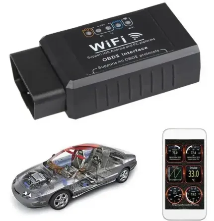 Диагностический автосканер OBD ELM327 Wi-Fi 2.5v совместим с iOS Android, OBDII адаптер Одесса