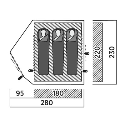 Намет Easy Camp Rondane 3 (120470) (931542) Вінниця - фото 3