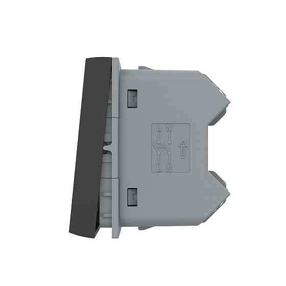 Перехресний (хрестовий) вимикач LIVOLO, 2-клавішний, чорний, модуль без рамки(VL-FCMM10A-1BP) Коломыя