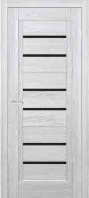 Межкомнатные двери Омис Ричмонд ЧС черное стекло Клен айс  700х2000 мм Киев