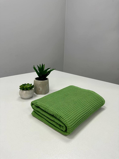 Вафельний рушник Ideal Textile 40х60 см 240 г/м2 (56860817) Оливковий Чернівці - фото 5