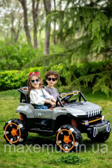 Электромобиль детский на аккумуляторе SP 8 6 8 8 Электрический автомобиль для детей на пульте управлении Серый Мостиска - изображение 19