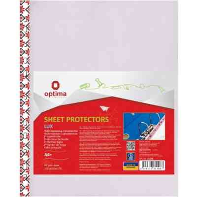 Файл Optima А4+ 40 мкм глянцевых с цветным орнаментом, 100 штук (O35106) Винница