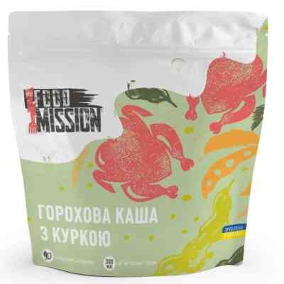 Їжа швидкого приготування Food Mission Каша горохова з куркою 100 г (fm.30368) Вінниця