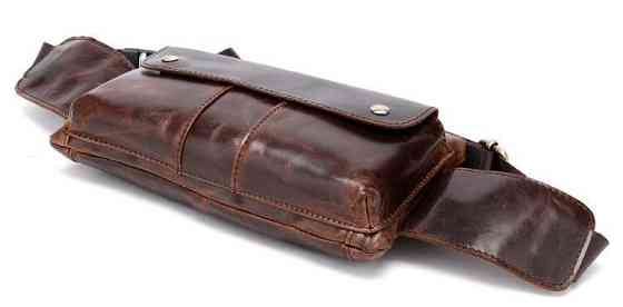 Поясная cумка мужская Vintage 14815 Коричневая Киев