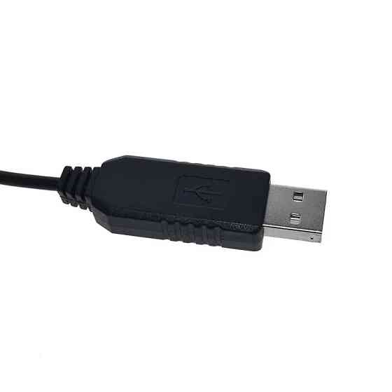 USB-кабель Fonken перетворювач (підвищувальна напруга) USB 5V to DC 12 V (Чорний) Николаев