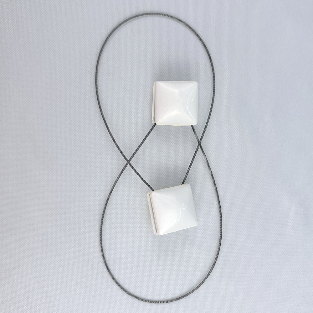 Магниты для штор и гардин Квадрат набор 2 шт Белый (81-279) Киев - изображение 7