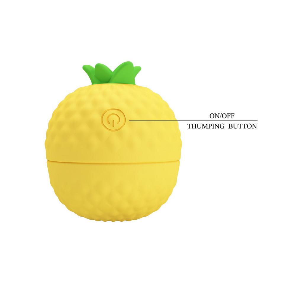Клиторальный пульсатор PRETTY LOVE Pineapple Secret желтый, 5,7 х 5,1 см Sex Aura Киев - изображение 7